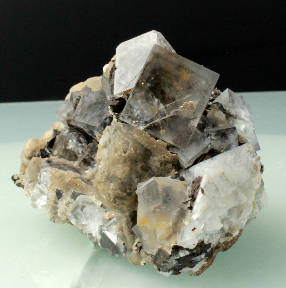 Fluorite with Calcite, Weardale, England, Cabinet-Sized Specimen