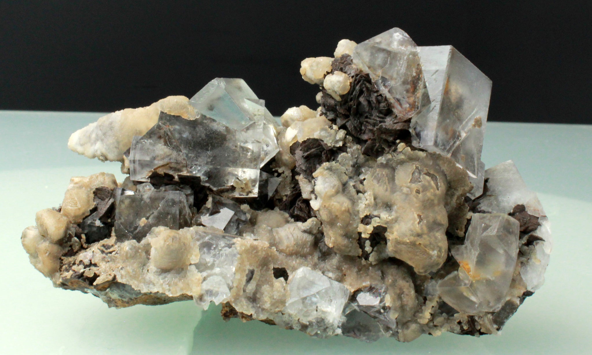 Fluorite with Calcite, Weardale, England, Cabinet-Sized Specimen