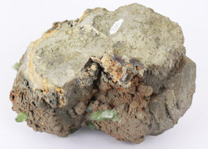 Ludlamite with Pyrite, Bolivia, Cabinet-Sized Specimen