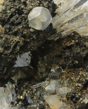 Quartz with Pyrrhotite & Sphalerite, Kosovo, Cabinet-Sized Specimen